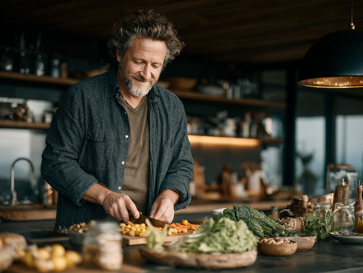 Bărbat activ în antrenament